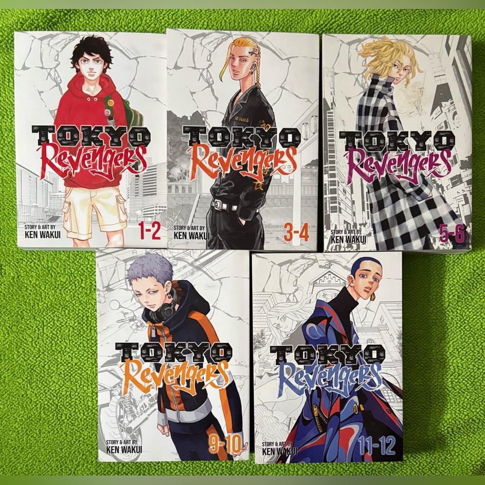 TOKYO REVENGERS MANGA SET•VOLUMES 1-6,9-12.